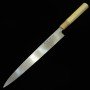 Cuchillo Japonés Yanagiba - MIURA - Serie Itadaki - Acero Blanco no.2 - Kurouchi - Tamaños: 27/30cm