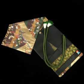 FUJISHIKA KNIFEROLL - Hecho de kimono y obi vintage - Tamaño: 93.1 × 35㎝