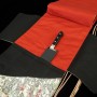 FUJISHIKA KNIFEROLL - Hecho de kimono y obi vintage - Tamaño: 94.6 × 35㎝
