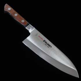 Cuchillo japonés Deba - SUISIN- Acero inoxidable de molibdeno, nuevo modelo estándar - Tamaño: 16.5 cm