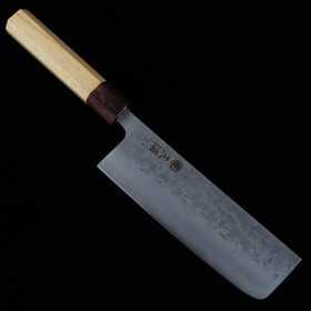 Cuchillo Nakiri Japonés - MIURA - Acero inoxidable SLD - Nashiji - Tamaño : 16.5cm