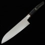 Cuchillo Japonés Santoku - ZANMAI - Serie Revolution - Mango Decagonal - Black Pakka Wood - Acero SPG2 - Tam: 18cm