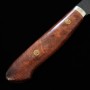 Cuchillo Rebanador Japonés Kiritsuke Sujihiki - NIGARA - Acero inoxidable SG2 - Kurouchi - Mango de Karin - Tamaño:25.5cm