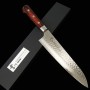 Cuchillo de Chef Japonés Gyuto- SAKAI TAKAYUKI - Acero inoxidable VG10 - 33 capas Damasco - Tamaño:21cm
