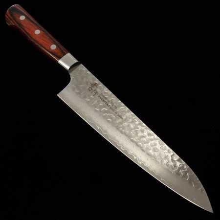 Cuchillo de Chef Japonés Gyuto- SAKAI TAKAYUKI - Acero inoxidable VG10 - 33 capas Damasco - Tamaño:21cm