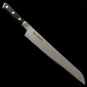 Cuchillo Japonés para Pan - ZANMAI - Serie Classic Damascus Black - Tam: 23cm
