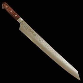 Cuchillo de Kiritsuke Yanagiba Japonés - SAKAI TAKAYUKI - Acero inoxidable VG10 - Hoja de doble filo - Size: 30cm