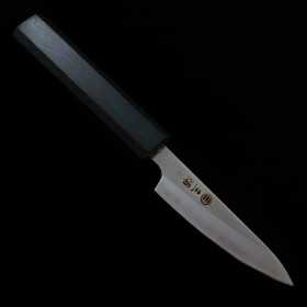 Cuchillo Para Pelar Japonés - MIURA - Acero blanco No1 - Mango de roble - Tamaño:8cm