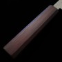 Cuchillo Nakiri Japonés - MIURA - Acero inoxidable Ginsan - Textura martilleada - Mango de Roble - Tamaño:16.5cm