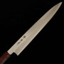 Cuchillo Japonés Yanagiba - SAKAI TAKAYUKI - Acero inoxidable al molibdeno - Mango de resina Vino-Caracola Tamaño:27/30cm