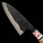 Cuchillo Japonés Deba - IKENAMI HAMONO - Acero blanco 1 - Revestimiento inoxidable Tamaños 13/15/18cm