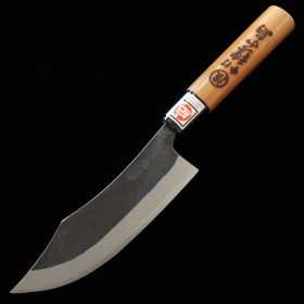 Cuchillo Japonés de Ciervo - Ikenami Hamono - Blanco 1 - Revestido de acero - tamaño 15/18cm