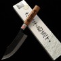 Cuchillo Japonés de Ciervo - Ikenami Hamono - Blanco 1 - Revestido de acero - tamaño 15/18cm