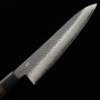 Cuchillo Japonés Chef Gyuto - SHIZU HAMONO - Serie Gen - VG-10 Black Damasco - Tam: 21 / 24cm