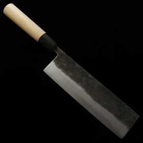 Cuchillo japonés nakiri MIYAZAKI KAJIYA Acero azul Tamaño:18cm