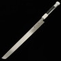 Cuchillo japonés Sakimaru Takobiki -SUISIN- Tanryu -blanco 1 damasco Tamaño:30/33cm