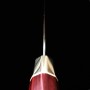Cuchillo Japonés Santoku - ZANMAI - Serie Revolution - Mango Decagonal - Red Pakka Wood - Acero SPG2 - Tam: 18cm