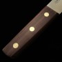 Cuchillo Japonés para deshuesar Honesuki - MASAHIRO - Serie Bessaku - mango de madera - Maru - Tam: 14cm