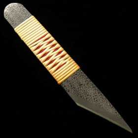 Fujimaki Kiridashi hecho a mano - MIURA - Aogami 2 - Mango recto - Tamaño:24/30mm