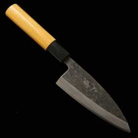 Cuchillo japonés kodeba - Miura - Carbono Aogami 2 - Mango Zelkova - Tamaño:10.5/12cm
