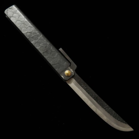 Cuchillo de bolsillo Japonés - TOMITA OSAMU - Higo Kogatana - Acero al carbono blanco - Tamaño : 9cm