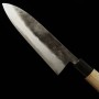 Cuchillo de Chef Japonés Gyuto - MIYAZAKI KAJIYA - Acero azul supercarbono - Kurouchi - Tamaño : 24/25cm