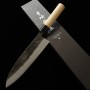 Cuchillo de Chef Japonés Gyuto - MIYAZAKI KAJIYA - Acero azul supercarbono - Kurouchi - Tamaño : 24/25cm