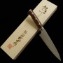 Cuchillo Japonés Petty - TAKESHI SAJI - Acero Damasco R2 - Diamond Finish - Tam: 13.5 / 15cm