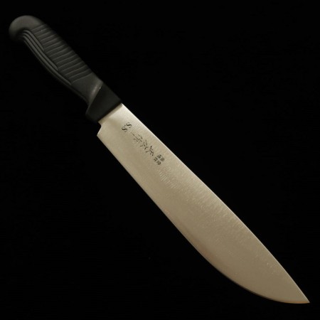 Cuchillo de Chef Japonés Atama Otoshi - MASAHIRO - Acero inoxidable MBS26 - Mango de resina elastomérica - Tamaño : 23.5cm