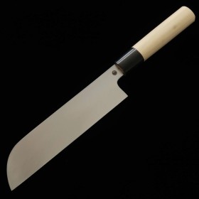 Cuchillo de Kamagata Usuba Japonés - MIURA - Acero al carbono blanco No.2 - Tamaño : 18/19.5/21cm