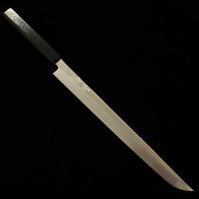 Cuchillo Sakimaru Takohiki Japonés - KAGEKIYO - Serie de Hirame nuri - Acero inoxidable VG10 - Tamaño : 30cm