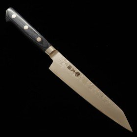 Navaja japonesa - MIURA - Carbono azul 2 - Nashiji - Mango azul - Tamaño:14.5cm