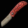 Japanese pocket knife - Mcusta - Infinity 021 - Spider Damascus Hammered - MC-021DHD1 - size: 4.5cm