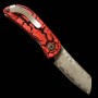 Japanese pocket knife - Mcusta - Infinity 021 - Spider Damascus Hammered - MC-021DHD1 - size: 4.5cm