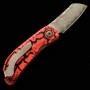 Japanese pocket knife - Mcusta - Infinity 021 - Spider Damascus Hammered - MC-021DHD1 - size: 4.5cm