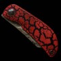 Japanese pocket knife - Mcusta - Infinity 021 - Spider Damascus Hammered - MC-021DHD1 - size: 4.5cm