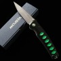 Japanese Pocket knife - MCUSTA - Katana series - Stainless VG-10 - Black/Green - Size : 8.5cm