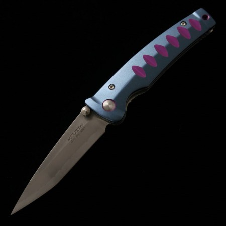 Japanese Pocket knife - MCUSTA - KATANA series - Stainless VG-10 - Dark blue/Purple - Size : 8.5cm