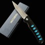 Japanese Pocket knife - MCUSTA - KATANA series - Stainless VG-10 - Black/Blue - Size : 8.5cm