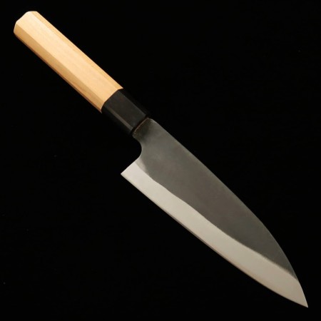 Japanese Funayuki knife- MIURA - White steel - Kurouchi - Cherry wood handle - Size : 16.5cm