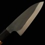 Japanese Funayuki knife- MIURA - White steel - Kurouchi - Cherry wood handle - Size : 16.5cm