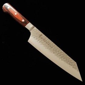 Japanese Chef knife Kengata Gyuto - SAKAI TAKAYUKI - Stainless VG10 - Hammered - Damascuc - Size : 19cm