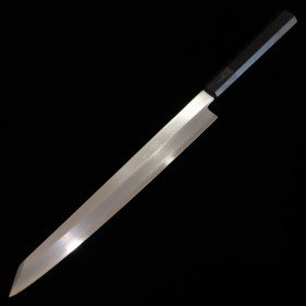 Japanese Kiritsuke Yanagiba knife - MIURA OBIDAMA - Stainless Ginsan - Ebony wood handle - Left Handle - Size : 27/30cm