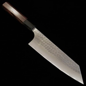 Cuchillo Japonés Bunka - ANRYU - Aogami２- Serie Migaki Tsuchime - Mango Wenge - Tamaño: 17cm