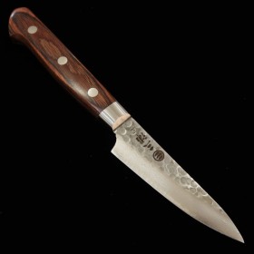 Cuchillo Japonés Paring - MIURA KNIVES - Serie Mahogany Damascus - Tam: 8cm