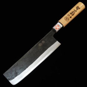 Cuchillo Japonés Nakiri - IKENAMI HAMONO - Acero blanco 1 - Revestimiento inoxidable Medidas 17cm