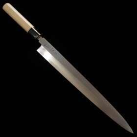 Cuchillo japonés yanagiba MASAMOTO SOHONTEN Acero azul carbono Aoko Tamaño:24/27/30cm