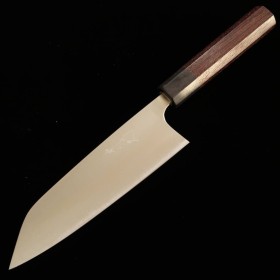 Cuchillo Japonés Santoku - KOUTETSU SHIBATA - Serie Aogami Super - Tam: 16,5cm