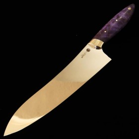 Japanese Chef Knife Gyuto - Asurah knives × Miura Knives - Collaboration knife series - VG10 ‐ Mirror Finish - Blue - Size:21cm