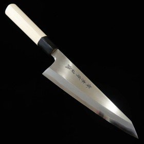 Japanese Honesuki/Borning Knife - Sakai Takayuki - White carbon steel No.2 - Magnolia wood handle - size: 18cm